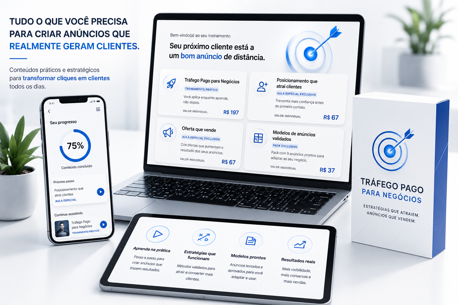 Mockup investimento único sem mensalidade